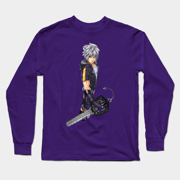 Riku Kingdom Hearts 3 Long Sleeve T-Shirt by BlazeManga